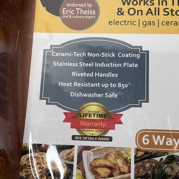 Copper Chef New With tags 9.5” Nonstick Fry Pan - Picture 4 of 8